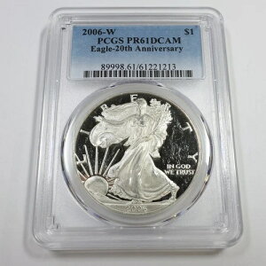 2006 W PCGS PR61 DCAM POP 1 - �v���[�t ���[�{�[�� 1�I���X �V���o�[ �A�����J���C�[�O�� #57123A