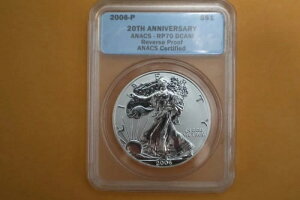 2006 P ���o�[�X �v���[�t �V���o�[�C�[�O�� ANACS RP70 20���N�L�O-