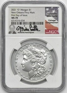2021 O �����K�� �V���o�[ �_���[ NGC MS 70 ���s���� �}�C�N�E�L���b�X�� ���M�T�C��