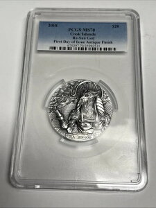 2018�N 20�h�� 3�I���X �N�b�N���� PCGS MS70 ���[�E�T���E�S�b�h ���s���� �A���e�B�[�N�d�グ
