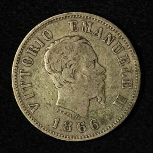 1866-M �C�^���A 50 Centesimi - �č���������