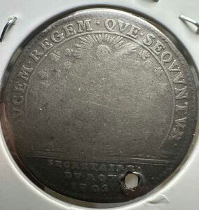 Jeton Louis XIV Secretaires du Roi �G�~�b�V���� 1705 �V���o�[ ���A �󏭃^�C�v �R�C��