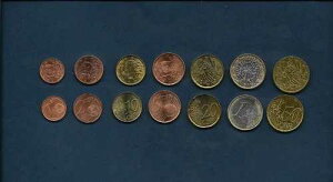 �t�����X 1 2 5 10 20 50 �Z���g 1 ���[�� 1999-2001 UNC x 7 �R�C�� 1 �Z�b�g GLOBE ���o�e�B