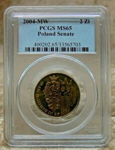 2004 MW 2 Zlote �|�[�����h PCGS MS65 �Z�l�[�g
