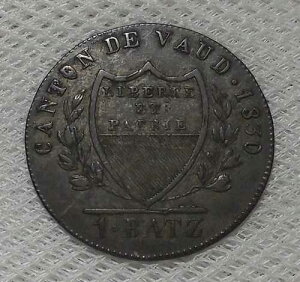 1830�N ���H�[�B �X�C�X �J���g�� 1�o�b�c�F�� 10���R�C�� ���i��