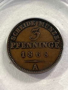 1868-A �h�C�c���B �v���C�Z�� 3 �y�j�q �O���[�h VF 35 �ו���ANACS�ɂ�������Ă���