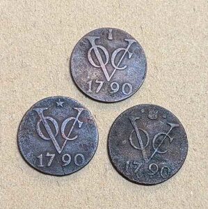 1790�N�I�����_VOC�f���C�b�g�قȂ�~���g�}�[�N�i�q���A���A���j�R�C��3��