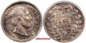 �I�����_ �E�B���A��3�� ��� 1879�N �u���[�h�A�b�N�X 5�Z���g XF ���s����20�� KM#91(8)