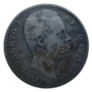 �C�^���A 2�����[ 1884�E���x���gI�V���o�[KM#23 9.82gr A063-