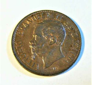 �C�^���A ���B�b�g���I�E�G�}�k�G�[�� 2 �� 1861 M ONE CENTESIMO UNC