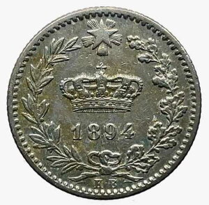 �C�^���A 20 Centesimi 1894 KB AU�B ���j�b�P���R�C��-KM#28.1-