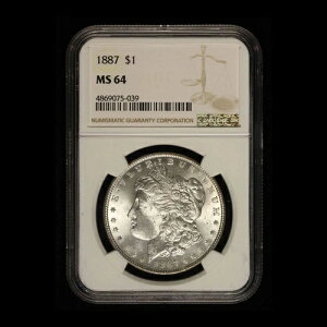1887�N 1�h�� �����K����� NGC MS64 - ���������i�č��j