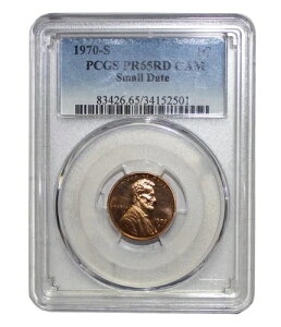 1970�N -S �����J�[���E�v���[�t�L�O���� - ���^���t - �Z���g PCGS PR65 RD CAM (AP 22167)