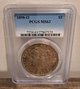 1898-O ���[�K�� �V���o�[ �_���[ $1 - PCGS MS63 - �]���z $125 - �v���Ȕ���!
