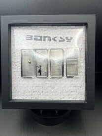 Banksy For All: Girl with Balloon 4 x 1 oz シルバーバーセット グラフィティアート 0.999