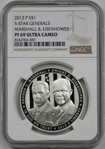 2013-P 5�X�^�[�W�F�l�����Y �}�[�V���� �A�C�[���n���[ $1 NGC PF69 UCAM ���_���L�O