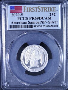 2020�N ��ăT���A 25�Z���g PCGS PR69DCAM NP �t�@�[�X�g�X�g���C�N �V���o�[ PR�Z�b�g �t���b�O���x��