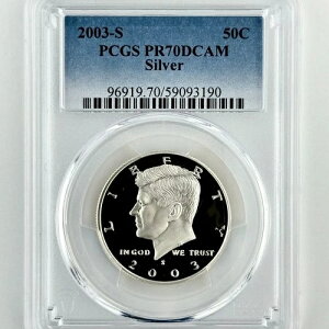 2003�N S �V���o�[ �n�[�t�h�� PR 70 DCAM �P�l�f�B PCGS 50�Z���g �g�b�v�O���[�h ��������