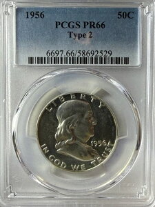 1956�N �t�����N���� �n�[�t PCGS PF66 �^�C�v2 - GEM++