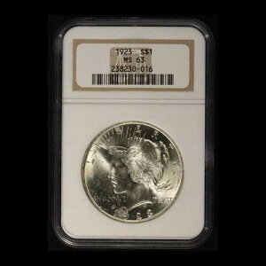 1923�N 1�h�� �s�[�X�V���o�[ NGC MS 63 - ���������i�č��j