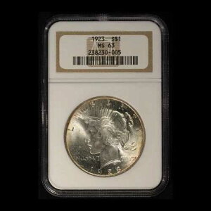 1923�N 1�h�� �s�[�X�V���o�[ NGC MS 63 - ���������i�č��j