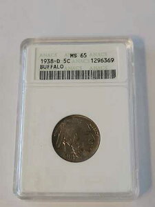 MS65 1938-D �o�b�t�@���[�j�b�P�� ���B���e�[�W ANACS �X���u 1596