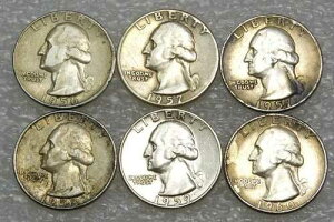 1956-1960�N���V���g���V���o�[�N�H�[�^�[�R�C��6���Z�b�g #A158