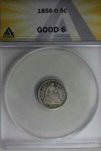 1856-O .05 ANACS G 6 �n�[�t�_�C���A�V�[�e�b�h���o�e�B�n�[�t�_�C��