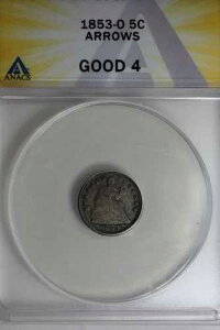 1853-O .05 ANACS G 4 ARROWS �n�[�t�_�C���A�V�[�e�b�h���o�e�B�n�[�t�_�C��