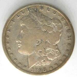 1898 S ���[�K�� �V���o�[ $1 1�h�� US �R�C�� �č� �T���t�����V�X�R������ 90%