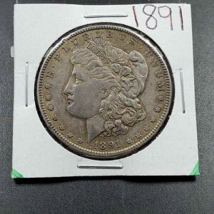 1891�N P $1 ���[�K�� �V���o�[ �C�[�O�� �h�� �R�C�� ���� AU �� UNC ���� �g�[��