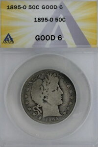 1895�N-O 0.50 ANACS G 6 �o�[�o�[�n�[�t�h�� ���o�e�B�w�b�h�n�[�t 50�Z���g-