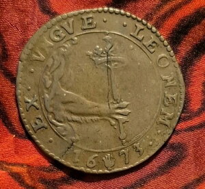 1673�N �A���n���݁u�����h�̃G�[�X�v��������̃^���b�g�J�[�h �Ɩډ��H �󏭃R�C��