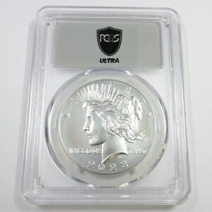 2023 PCGS ULTRA MS70 - 0.999 �V���o�[ �s�[�X�_���[ 1�h�� �č��R�C�� #57908A