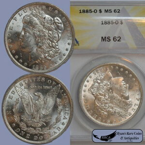 1885�N O �����K����݁AANACS MS62�A�O�ς�MS63�A��ԗǍD�A�� C8179