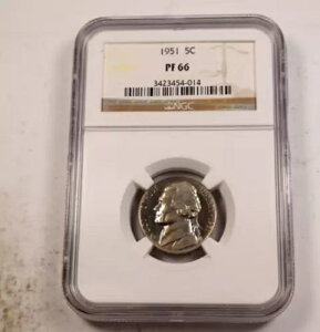 1951�N �W�F�t�@�[�\���j�b�P�� * NGC PF66 PR66 * �J���I�X�g���C�N�i�X���u�ɂ͋L�ڂȂ��j * XN605
