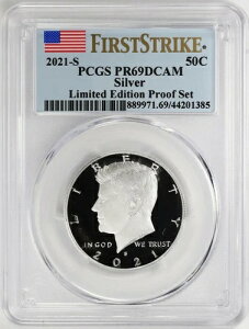 2021-S �P�l�f�B �n�[�t�_���[ LE �V���o�[ �v���[�t�Z�b�g PCGS PR69 DCAM �f�B�[�v�J���I 50�Z���g