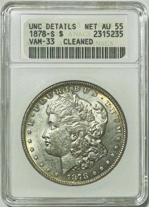 1878�N S ���[�K����� Anacs UNC �ڍ� AU 55 VAM 33 �\�[�v�{�b�N�X�z���_�[