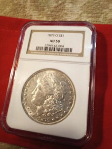 1879�N�� B/D NGC Au 50 �����K����݁B��NGC���x���B90% $2 �V�b�v�X�B#50-62