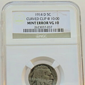 1914-D �o�b�t�@���[�j�b�P�� - �J�[�u�N���b�v @ 10:00 - �~���g�G���[ NGC VG 10 - F#7037