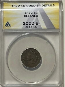1872�N�C���f�B�A���w�b�h�Z���g�y�j�[ANACS G6�ڍׁA�č�1�Z���g����