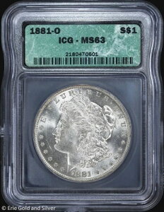 1881-O 1�h�� �����K����� ICG MS 63 | ������ UNC