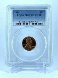 PR69RD CAM 1964 ���b�h �����J�[�� �J���I �y�j�[ PCGS �O���[�h 1�Z���g �v���[�t�R�C�� ���o�e�B US