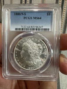 1880/9 S ���[�K����� PCGS MS-64 �I�[�o�[�f�C�g