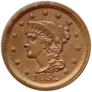 1852 N-20 R-4 ANACS AU 58 �ڍ� �҂ݍ��݃w�A ���[�W�Z���g�R�C�� 1�Z���g