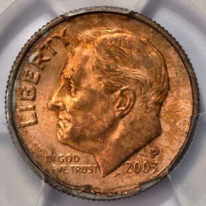 2003�N PCGS MS65 �s�K�؂ɏē݂��ꂽ�v�����V�F�b�g�_�C�� �~���g�G���[ �󏭓��F