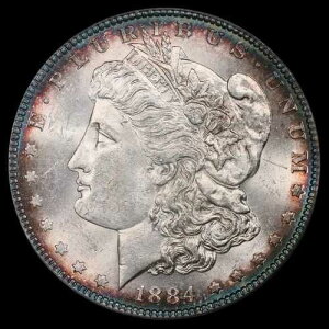 1884�N �����K����� 1�h�� �g�[�����H - VAM4 �X���[���h�b�g �g�b�v100 - PCGS MS62 - 0286