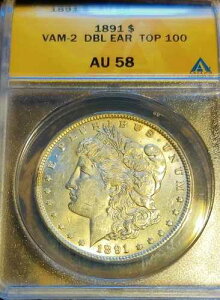 1891�N �����K����� 1�h�� VAM 2 DBL EAR TOP 100 AU 58 ANACS KM#:110