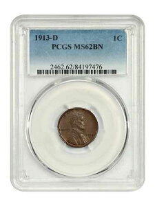 1913-D 1C PCGS MS62BN - �����J�[���E�Z���g�i�������ʁj - ���ǍD��D�~���g