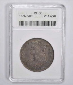 VF35 1826�N �L���b�v�h�o�X�g �n�[�t�_���[ ANACS *7558